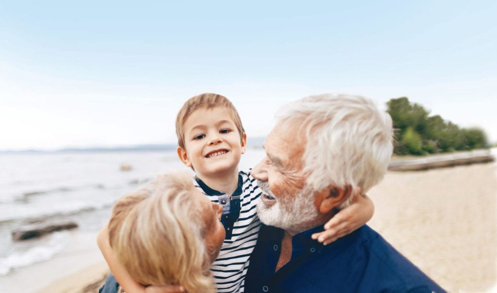 Grandparents with grandson