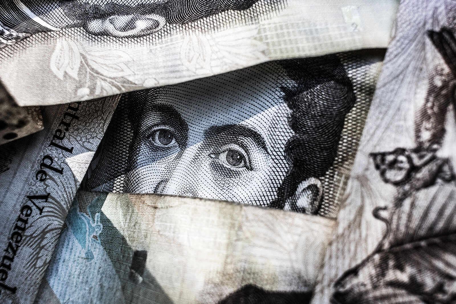 Eyes on a dollar bill