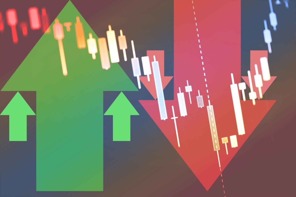 Graphic of bull market fluctuation