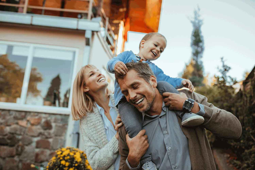 Family having fun together