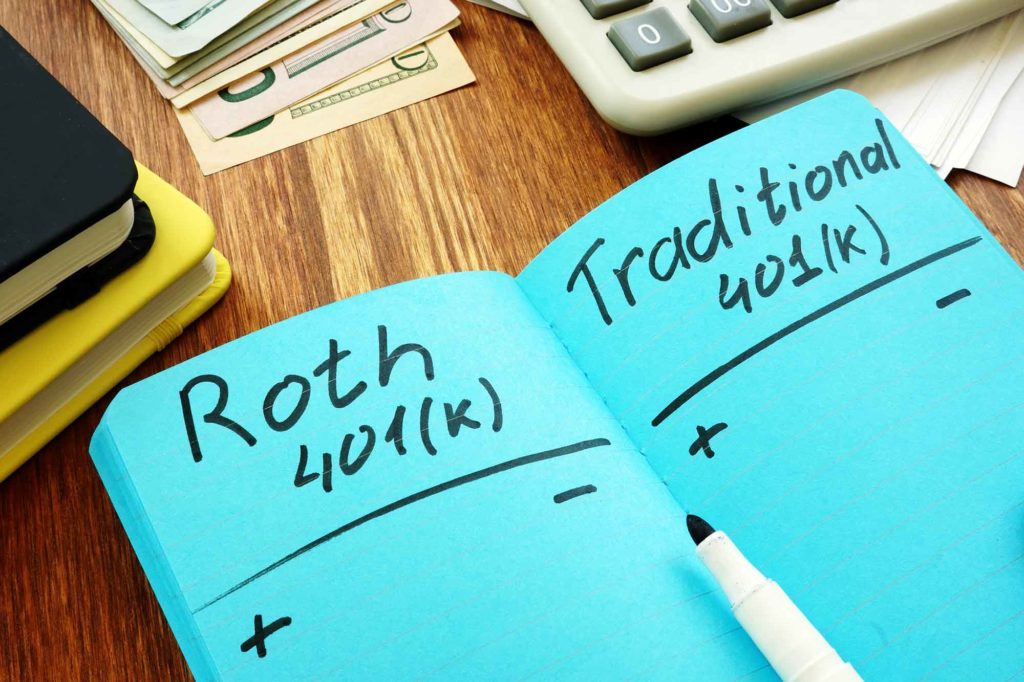 How do you choose between a traditional 401(k) or a Roth 401(k)?
