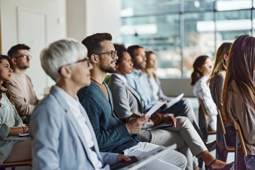 Group of people at a conference