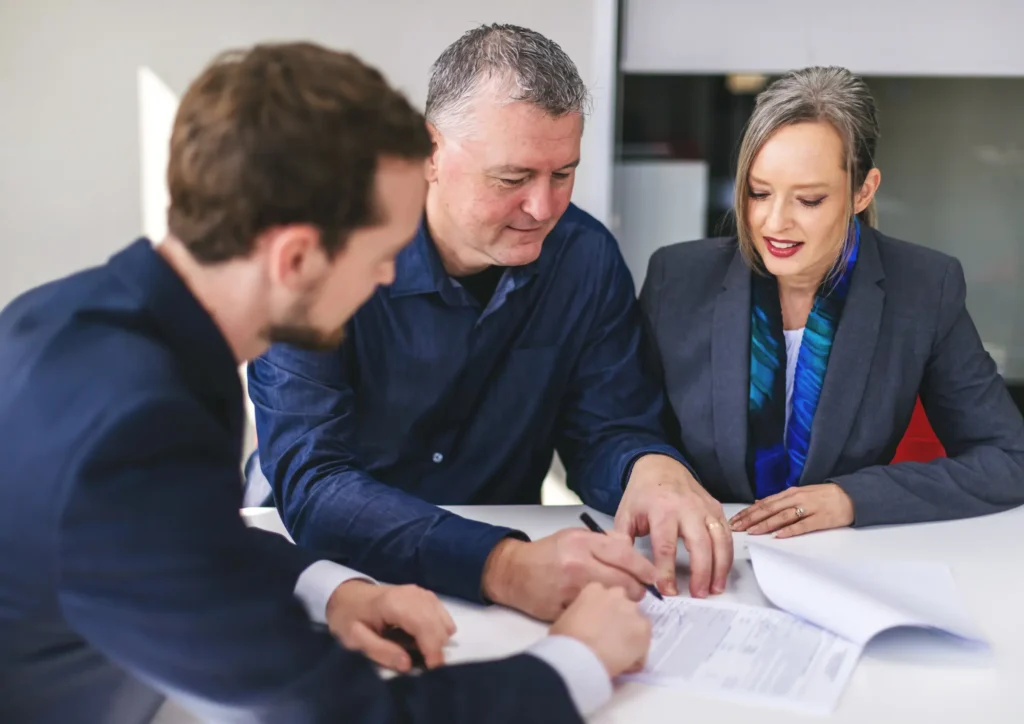 Group of people having a meeting.