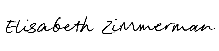 Elisabeth Zimmerman Signature