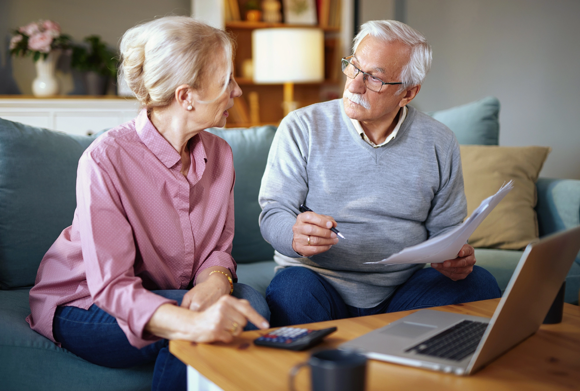 A couple talking about their estate tax exemptions