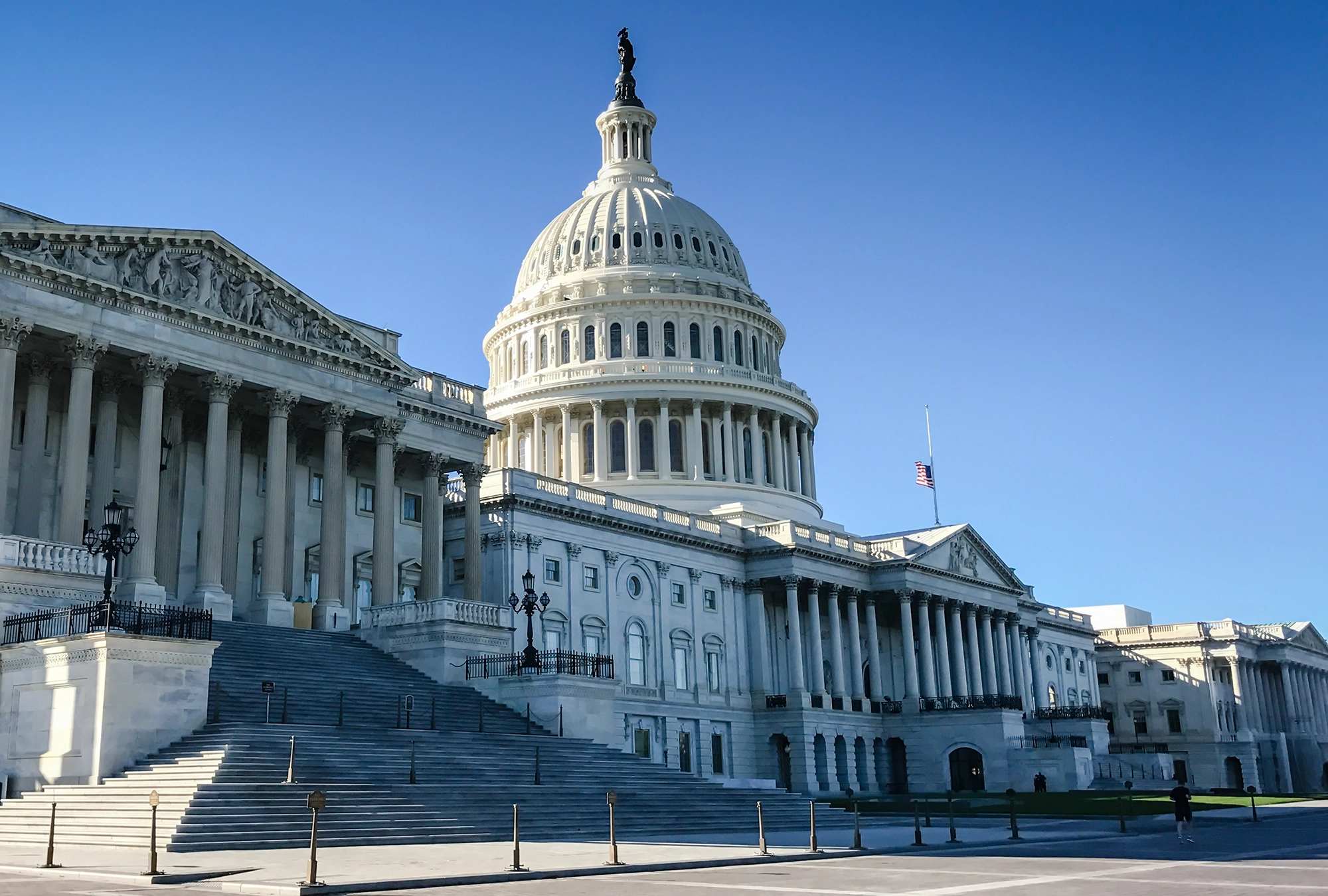 An empty government building, due to a shutdown