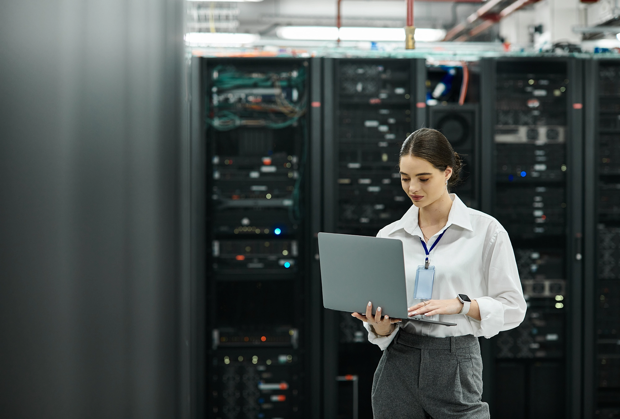 A cyber security specialist working