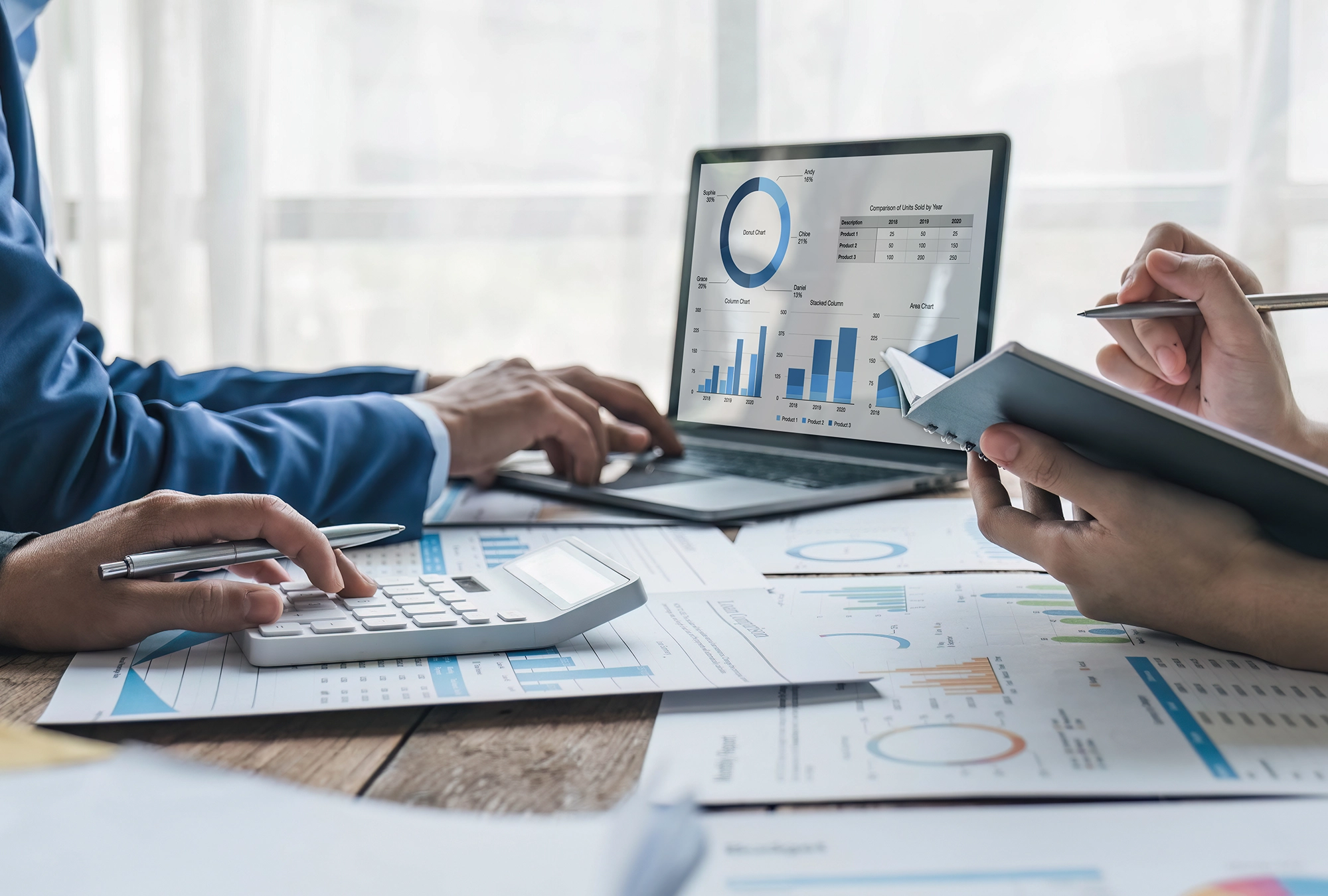 A team reviewing Q1 market outlook