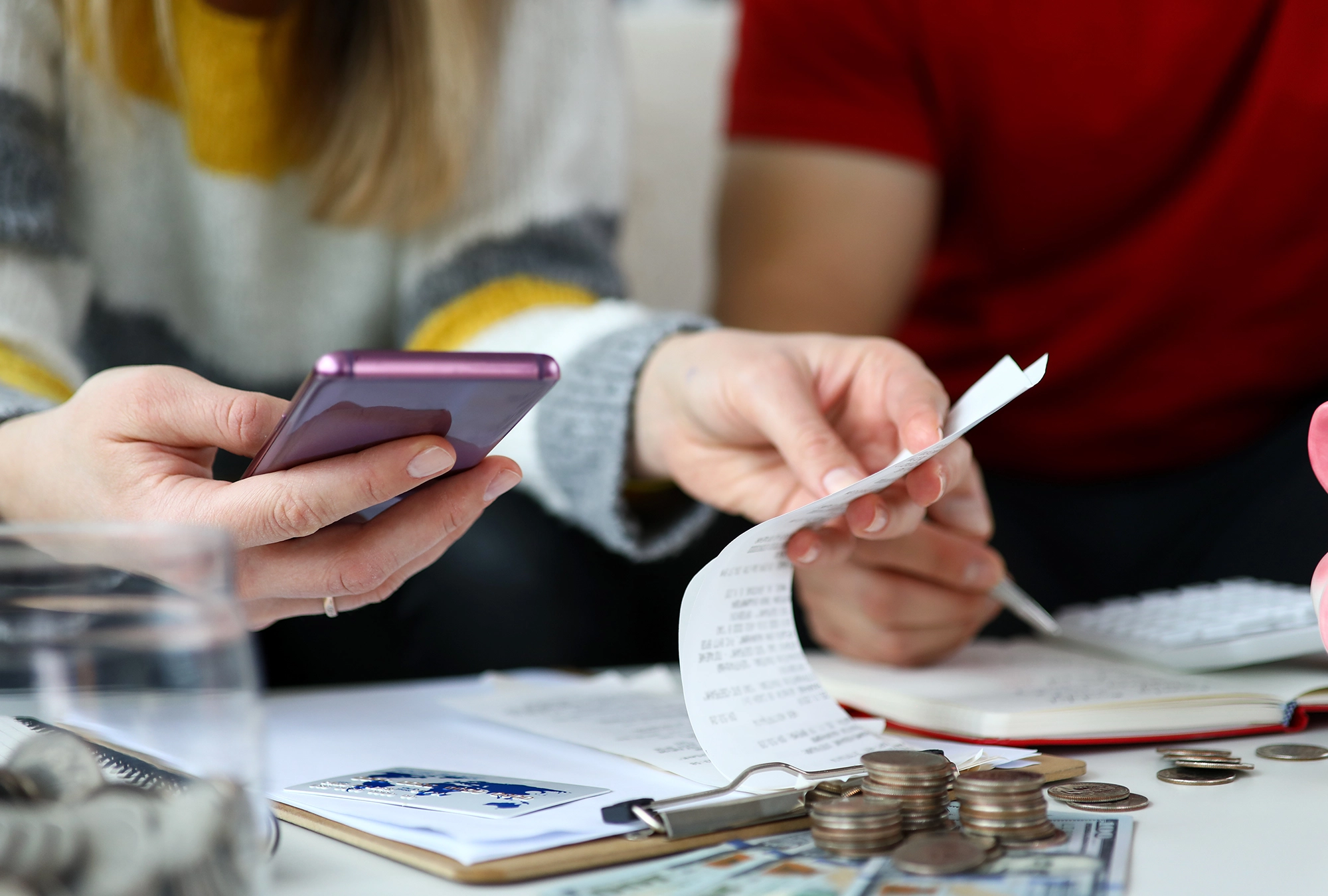 A couple reviewing 2026 IRS tax changes