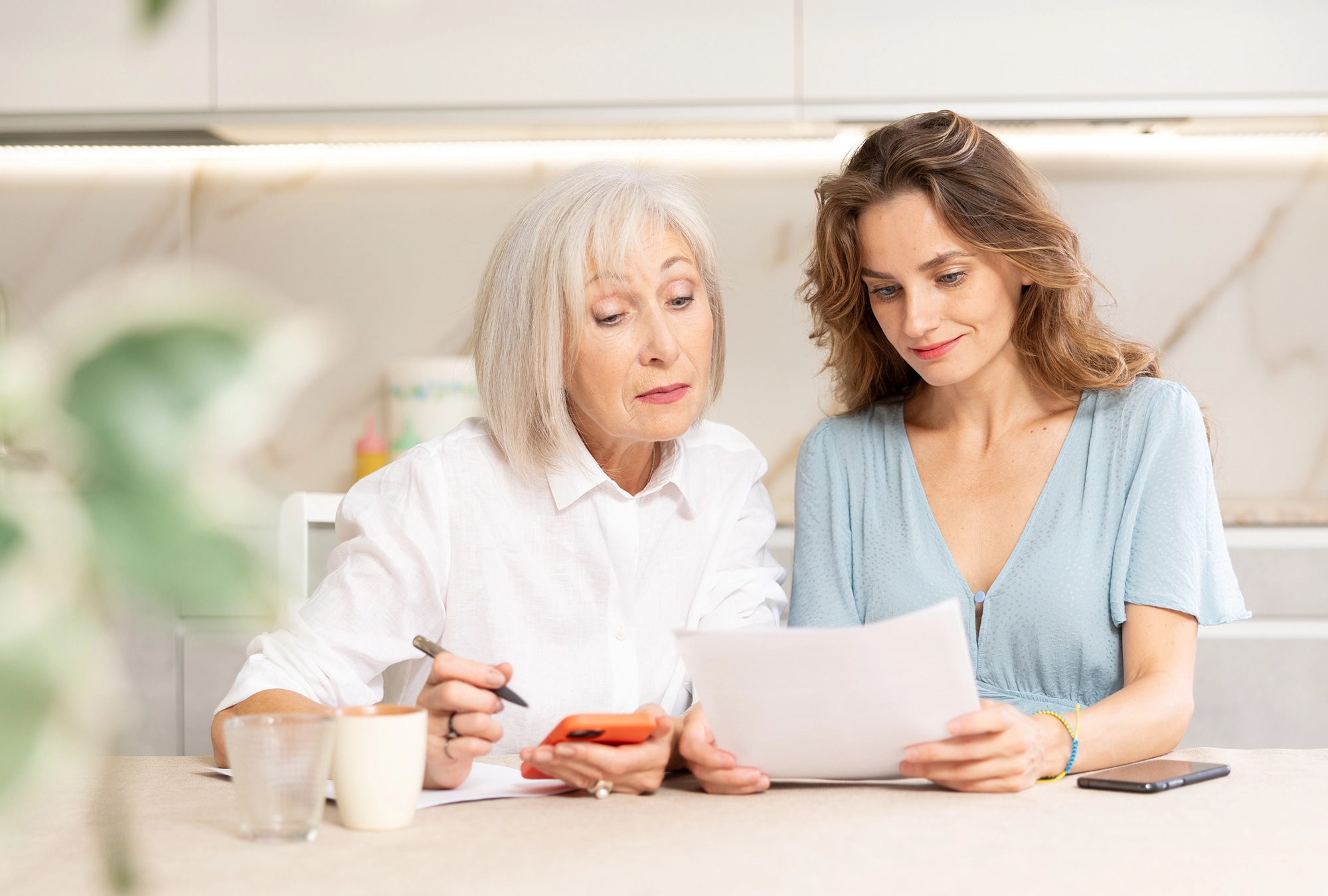 Two women discussing how to use leftover funds in a 529