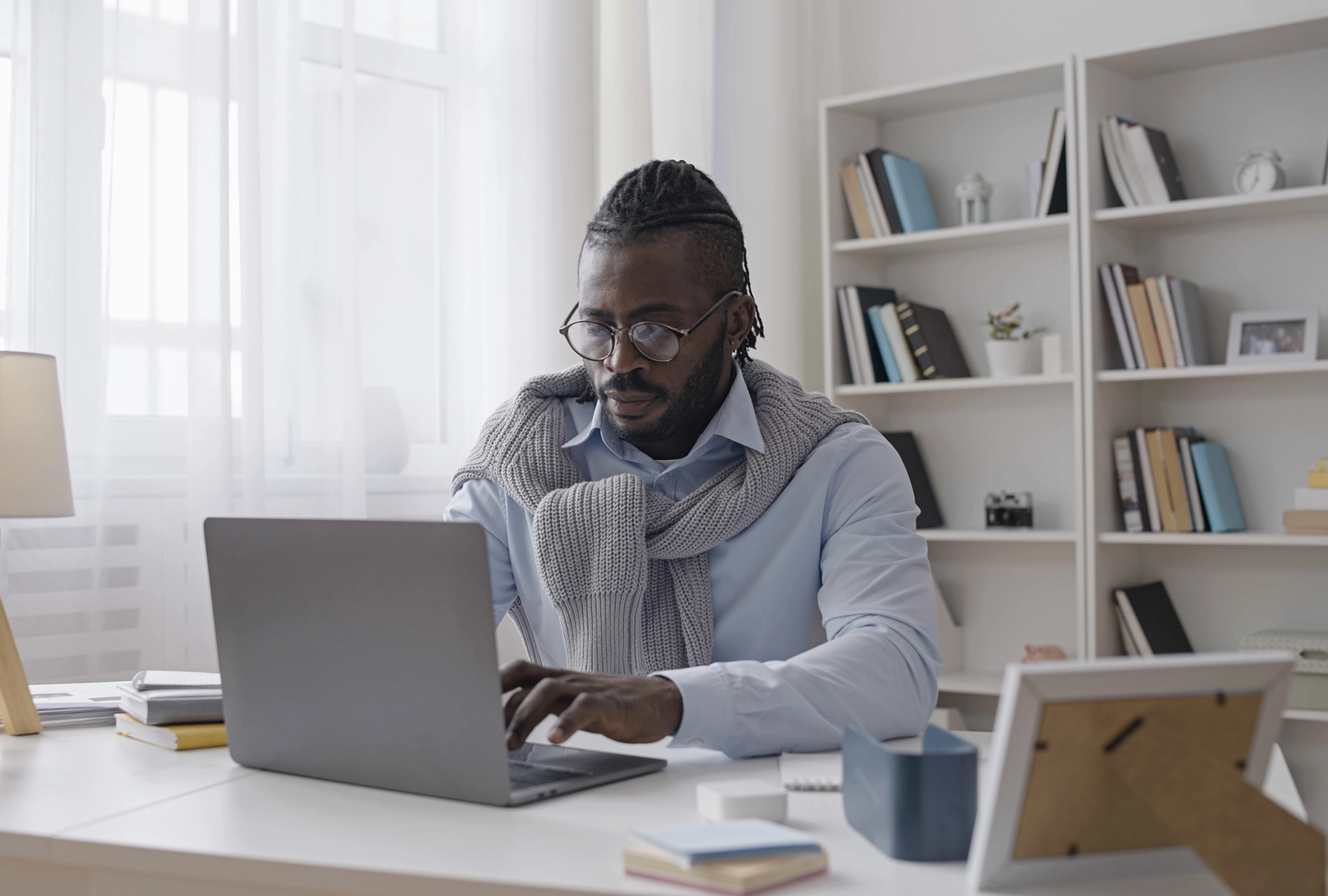 A man working on disability insurance