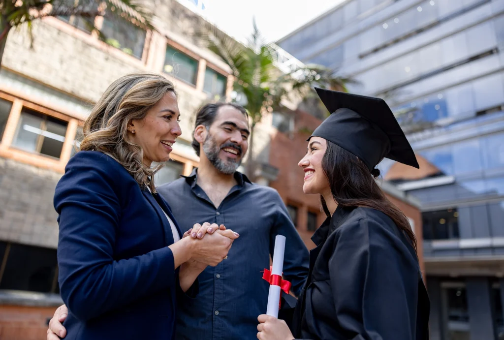Family at Daughter's Graduation