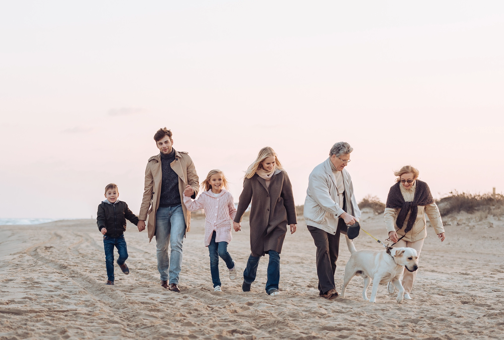 Multi-generational Family on the Beach