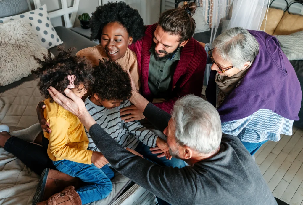Multicultural Family with Grandparents
